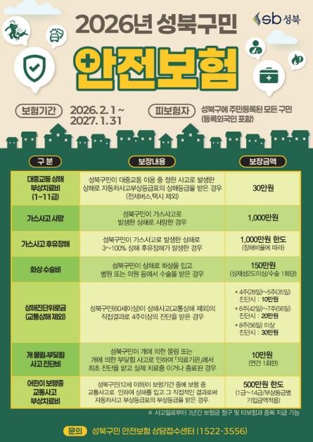 성북구, 전 구민 자동 가입 